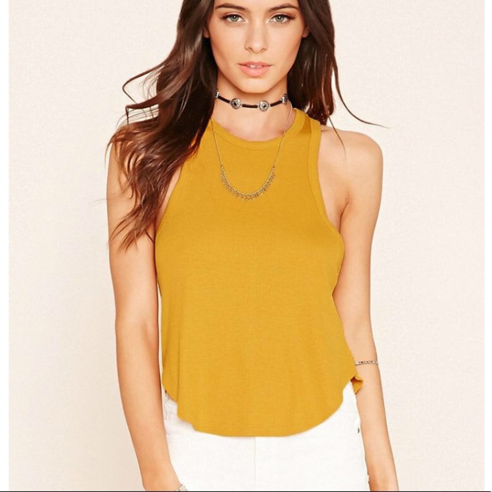 Forever 21 mustard tank top